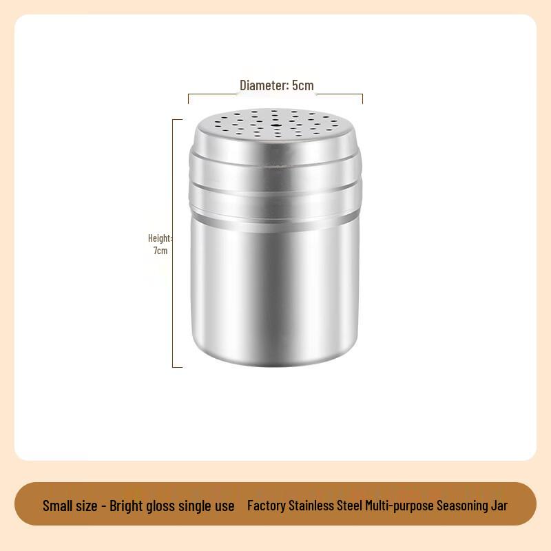 Stainless Steel Spice Shaker Jar Set (5-Pack)