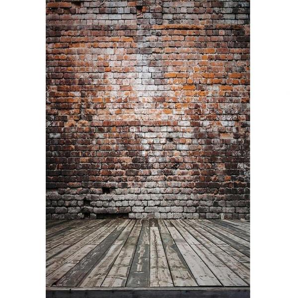 Laeacco Customizable 5x7ft Vinyl Photography Background Wood Floor and Brick Wall Scene 1.5X2.2m Backdrop Photo Studio Props Laeacco Customizable 5x7ft Vinyl Photography Background Wood Floor and Brick Wall Scene 1.5X2.2m Backdrop Photo Studio Props