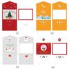 1/10PCS Kreativt Tryckt Papper Grattiskort Set Julklappskort Vinterhelg God Jul