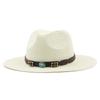 Men and Women Western Cowboy Straw Hat Top Hat Outdoor Seaside Beach Hat Sun Protection Hat