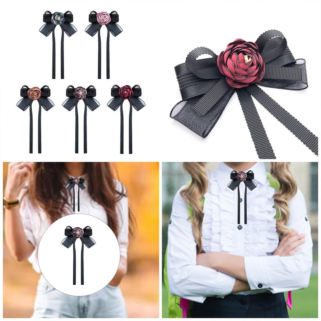 Stylish Ribbon Bow Tie with Decorative Bowknot Fashionable and Personalized Accessory
