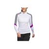 Adidas Jay3lle Striped Slim Fit Long Sleeve T-Shirt Women Tops White IT0872