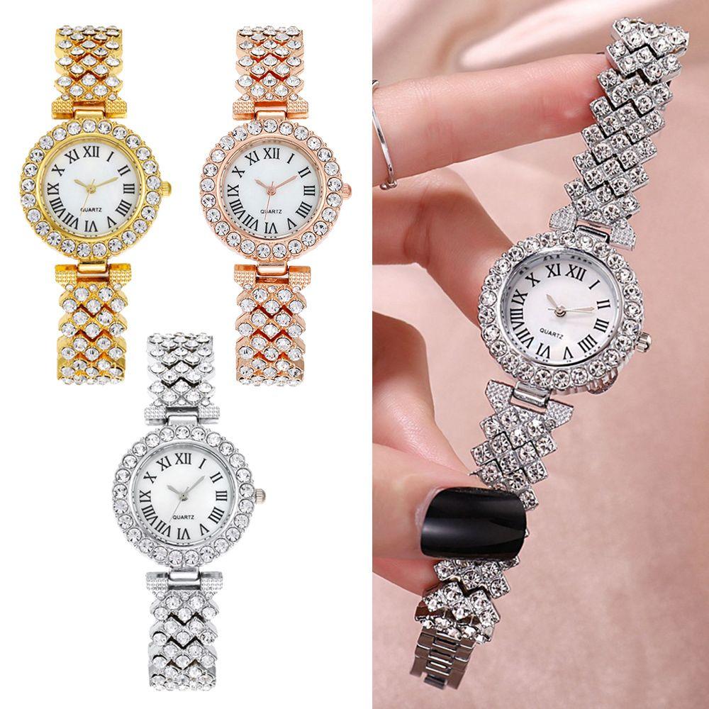 

Часы Повседневные Модные Повседневные Изысканные Стразы Кварцевые Запястье Кварцевые Наручные Часы Женские Часы