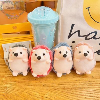 Cute Plush Hedgehog Pendant Soft Fluffy Hedgehog Doll Plush Keychain Cartoon Animal Pendant Student Couple Children Gift