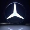 Luce Logo Griglia Anteriore Auto Distintivo LED 3D Per Mercedes Benz W447 Classe V VITO Emblema Luce Decorativa Luminosa