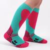 1 Pair Children Winter Ski Socks Long-Tube Thermal Thickened Cotton Socks Sweat Absorption Comfortable Outdoor for Boys Girls Winter