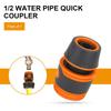 1/2 Inch Hose Quick Connector Leak Proof Designs Hose Coupler for Efficient Water Management in Gardens & Job site