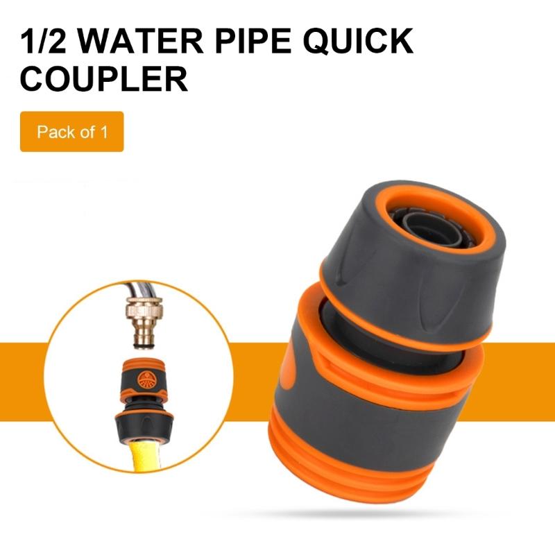 1/2 Inch Hose Quick Connector Leak Proof Designs Hose Coupler for Efficient Water Management in Gardens & Job site