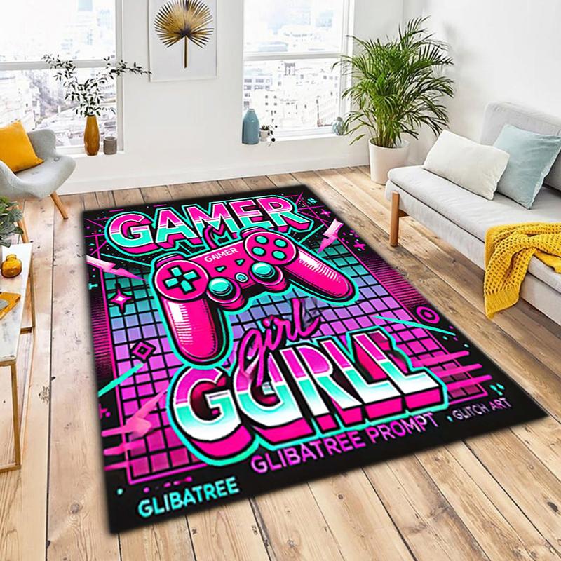 1Pc game theme Printed circular carpet, home door mat, outdoor travel protection carpet B9