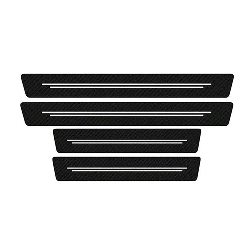 

Новая универсальная накладка на порог автомобиля из искусственной кожи под карбон, прочная и долговечная, декоративная автомобильная наклейка, аксессуары