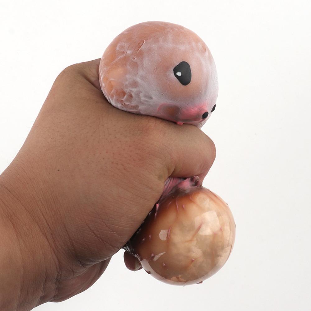 TPR Cartoon Hedgehog Decompression Toys Quick Rebound Fun Christmas