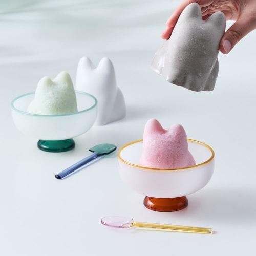 H Concept +d Koneko Cup Bio Beige | Koneko Cup Infinite Cat Maker (Bio White)