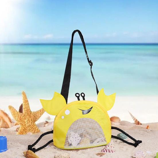 Husă de colectare a scoicilor, pliabilă, respirabilă, vizibilă și impermeabilă, în formă de crab din PVC, pentru depozitarea scoicilor, accesorii în aer liber