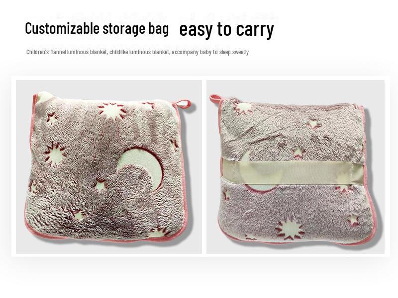 Double-Sided Flannel Luminous Air Conditioning Blanket