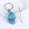 Game Sword And Shield Keychain Pendants Series Hylian Shield Master Sword Metal Pendant Game Peripheral Cosplay Props