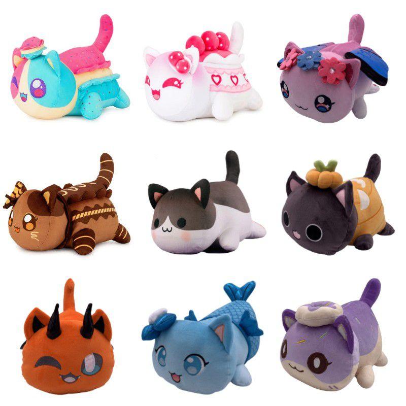 Meemeow Aphmau Cat Plush Toy Stuffed Animal Doll Xmas Gift For Kids