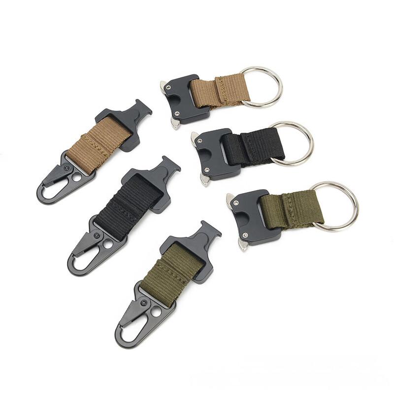 Outdoor Tactical Cobra Buckle Webbing Keychain