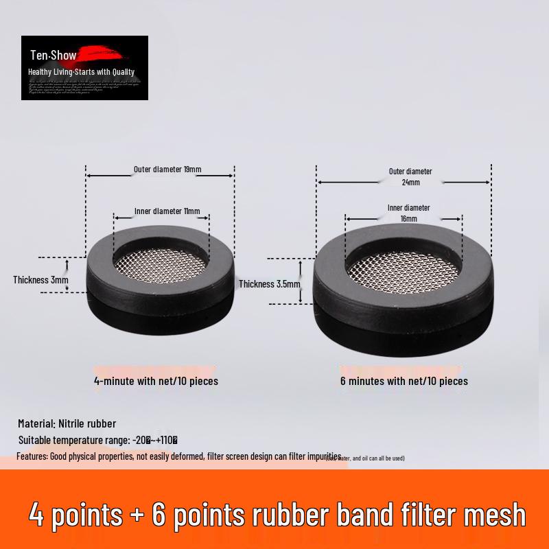 Black Rubber Silicone Waterproof Gasket Seal Washer for Water Heater & Shower - Nitrile Thickened, 4-6 Minutes