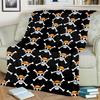"ONE PIECE" Cartoon Flannel Blanket Comfortable Warm for Bedrooms, Sofas and Travel
