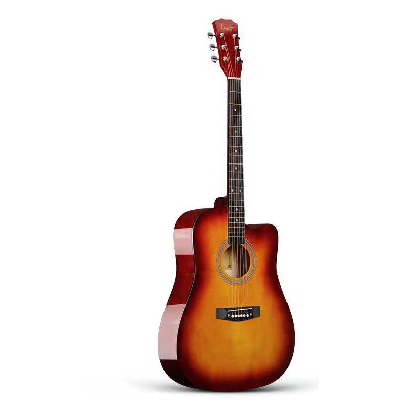 38-Inch Wooden Guitar for Beginners: Folk Practice Instrument for Adults and Students
