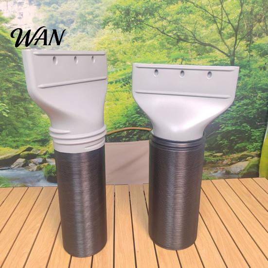 Air Conditioner Vent Hose Connector AC Window Flat Adapter, Exhaust Nozzle Coupler, 130mm/150mm for Portable Car Conditioner, Universal Kit Pipe Joint