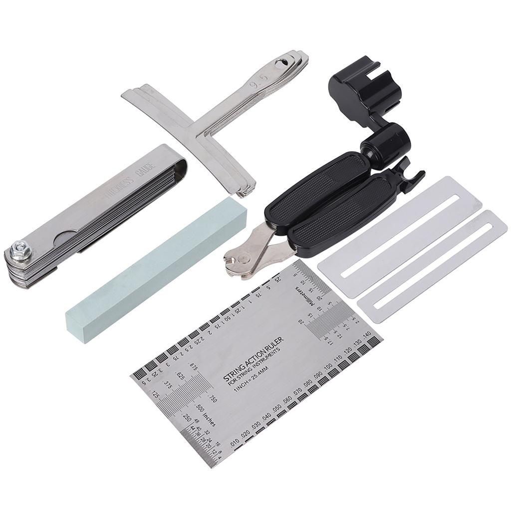 Guitar Tool Set Including Sander Radius Gauge String Action Ruler Fingerboard Guards