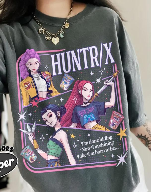 Huntrix Demon Hunters Shirt Huntrix Girls TShirt Mira Rumi Joey KV38393