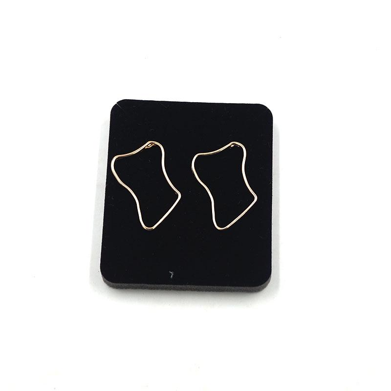 Trendy Large Silhouette Long Dangle Stud Earrings for Women золотой
