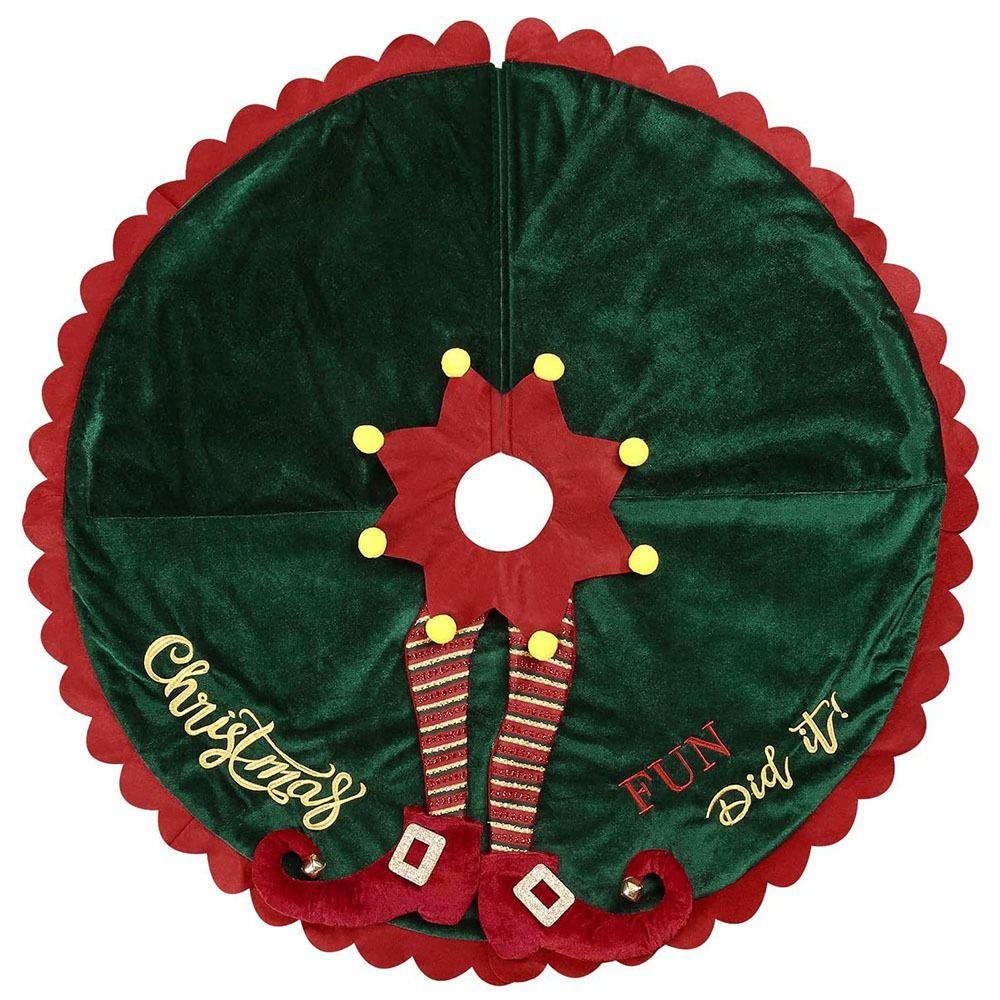 Add Festive Atmosphere Under Tree Mat Comfortable Touch Christmas Tree Foot Cover  Home