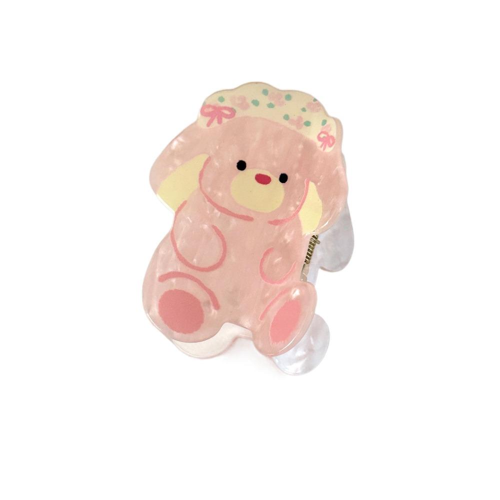Bear Acrylic Hair Claw Rabbit Animal Shark Clip Sweet Cartoon Shark Clip  Daily