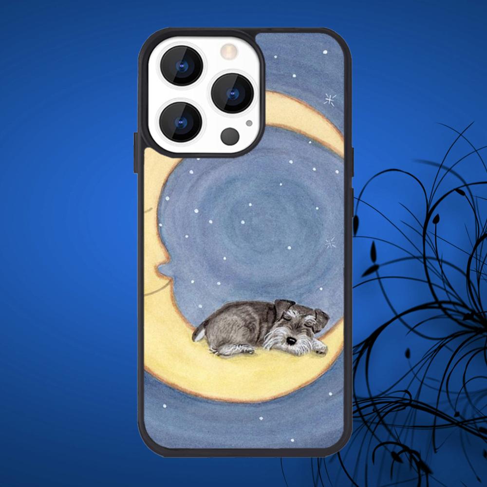 Cartoon Schnauzer Dog Cute Phone Case For iPhone 16,15,14,13,12,11,Plus,Pro,Max Mini Magsafe Magnetic Wireless Charging iPhone11