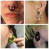 2 Pezzi Anello BCR Acrilico Grande Misura Anello con Sfera Catturata Tunnel per Orecchio Tappo Espansore Calibri Anello per Setto Nasale Orecchino Piercing Gioielli per il Corpo