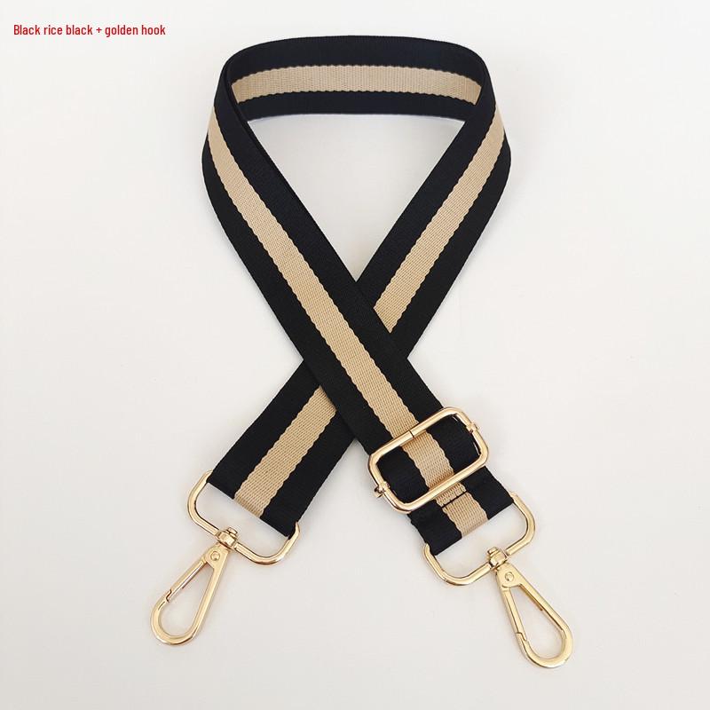 Bunter Verstellbarer Damen Crossbody-Taschenriemen - Verlängertes Breites Gestreiftes Schultergurtband