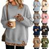 Dames Casual Bedrukt Sweatshirt met Lange Mouwen en Design, Losvallende Pullover Top