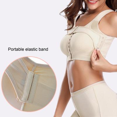 Women Front Breast Support Bra Implant Stabilizer Wide Shoudler Strap Post Surgery Compression Underwear Surgical Breast Augmentation Bralette