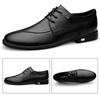 Business-Freizeitschuhe Lederschuhe Britische niedrig geschnittene Schnürschuhe weich gefederte Hochzeitsschuhe Britische Freizeitschuhe