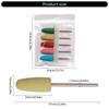 5pcs Silicone Nail Sanding Heads Practical Nail Drill Bit Nail Accesories For Polishing Shaping And Smoothing Nail