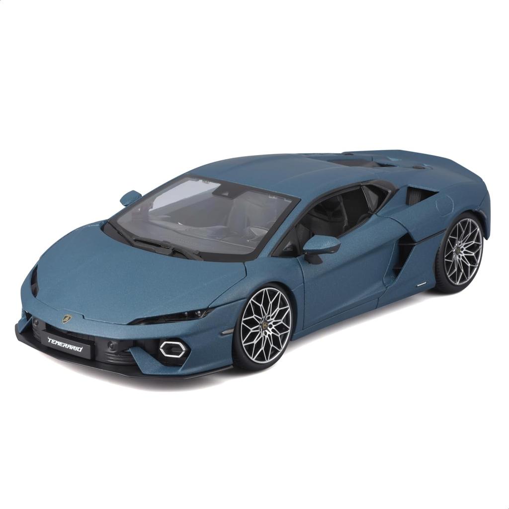 Bburago Scale Lamborghini Temerario Blue Diecast Model Car 1/18 (Finished Product) 18-11052BU