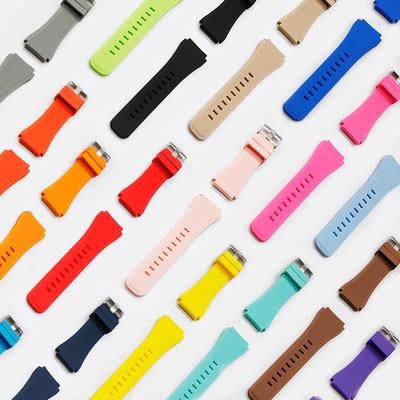 Classic 22mm Silicone Watch Strap for Fossil Gen 5/Men's Gen 4/Women Gen 4 & Asus Zenwatch 2 & Garmin Vivoactive 4 Bands Quick Release