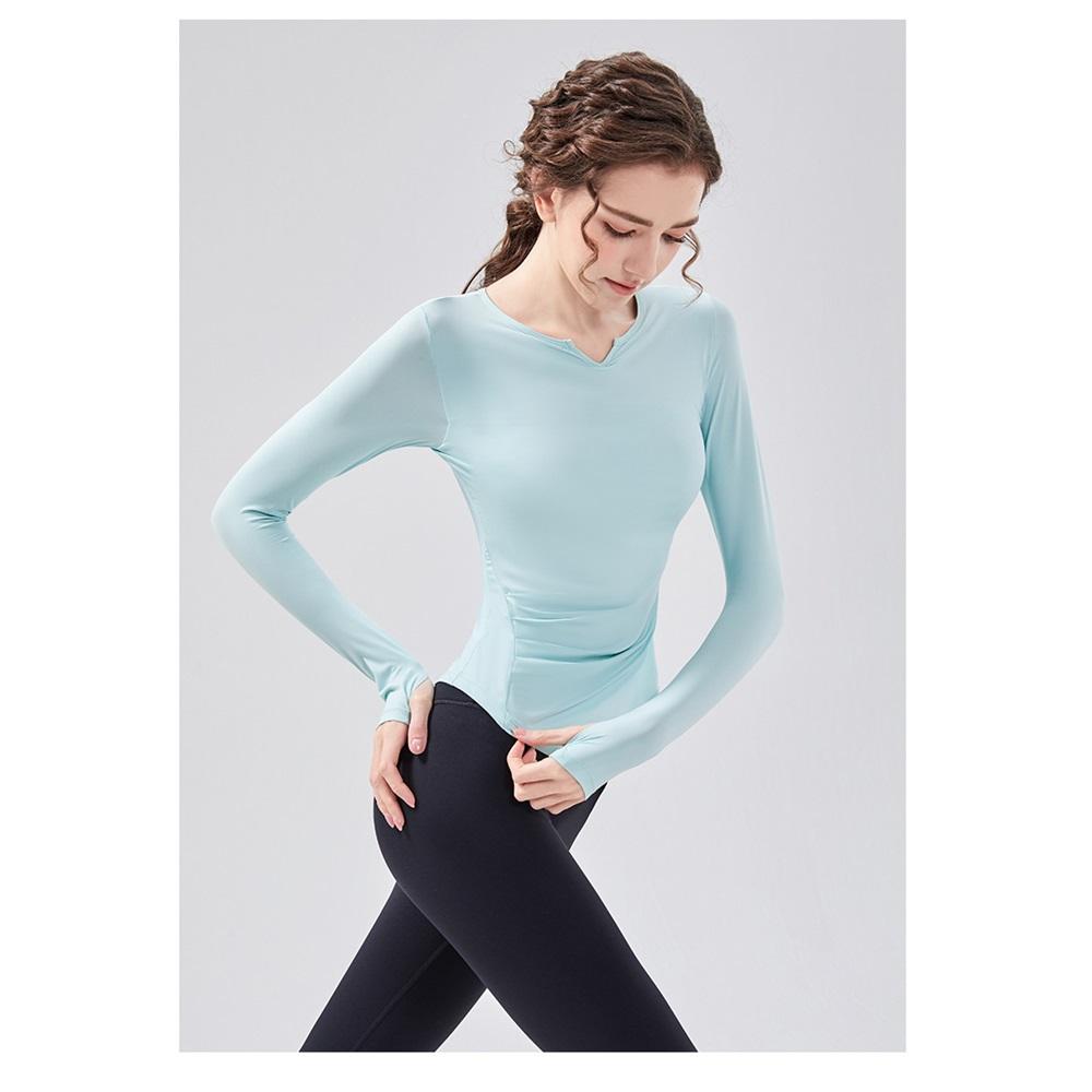 Pilates With Built-in Chest Cushion, Pleated Waist, Yoga, Fitness, Cycling And Running Top, Professional Quick-drying Nude Fitness Wear