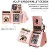 For iPhone 15 Series.for iPhone 15,15 Plus,15 Pro,15 Pro Max Shoulder Strap Rope Ring Bracket Design Card Holder Slots Lichee Pattern Cover Phone Case