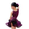 Purple Ballroom Dance Costume Professional Stage Costume Kids Latin Dance Dress  Children Girls
