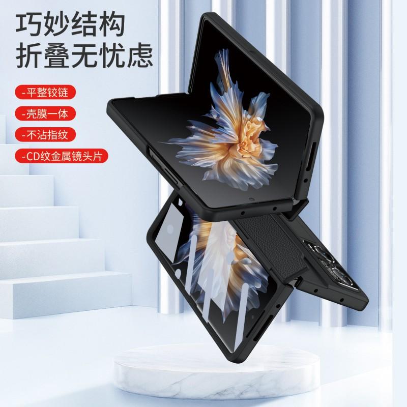 Slim Foldable Phone Case Honor Magic With Full Coverage Shockproof PC Shell Hidden Kickstand Matte Leather Finish
