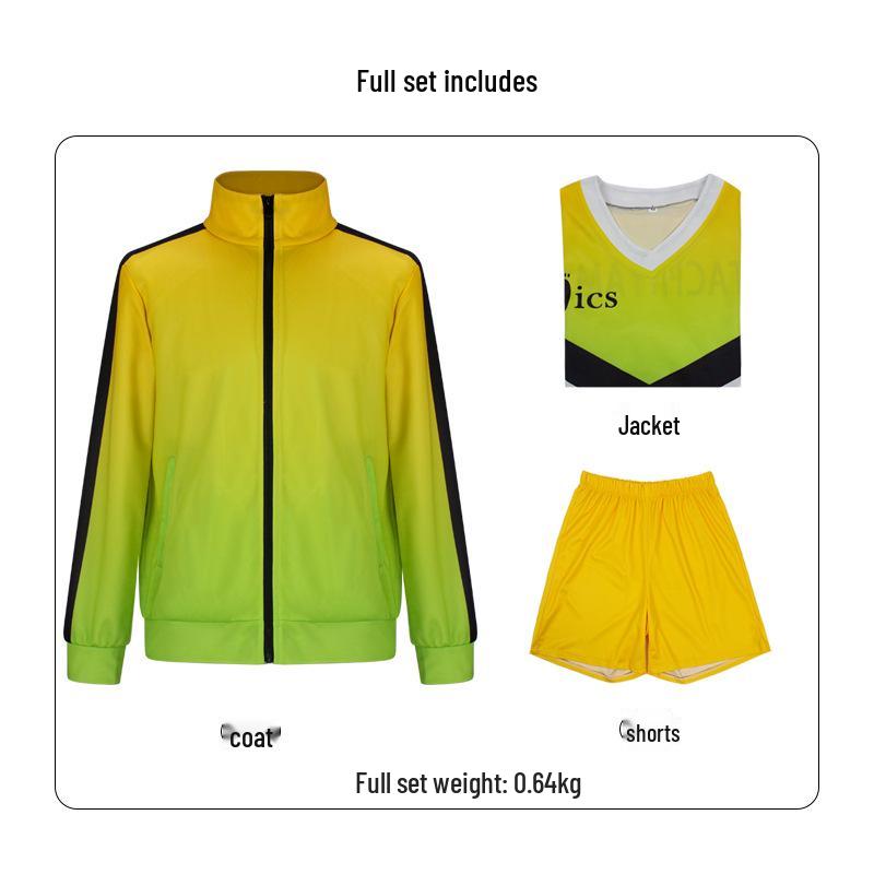 Inarizaki High School Haikyuu!! Cosplay Volleyball Uniform: Hinata Shoyo & Kageyama Tobio Set