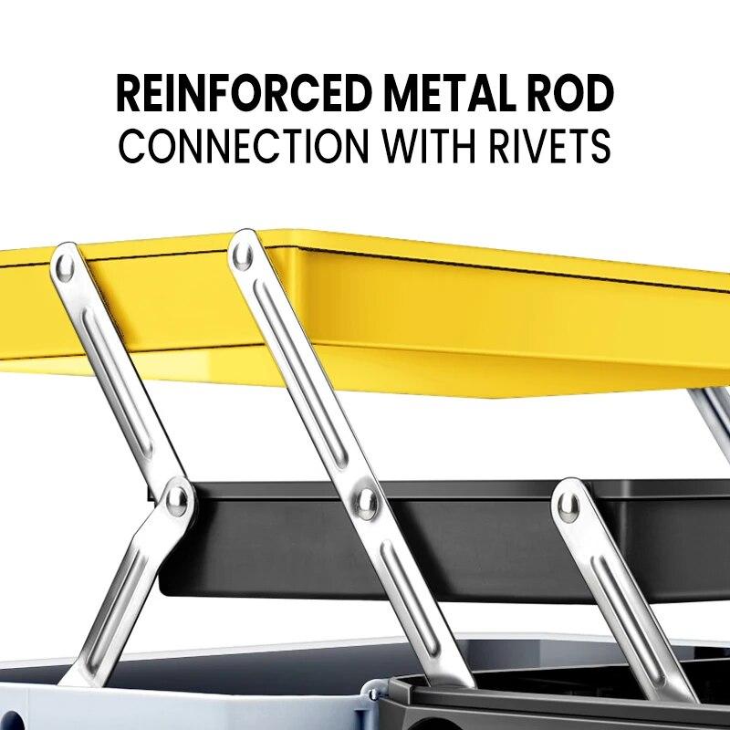 Hardware Toolbox Set Plastic Thick Combination Suitcase, Electrician Carpenter Electric Drill Storage Box