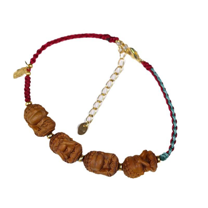 Handmade India Sandalwood Pendant: Creative Child Keychain or Car Ornament