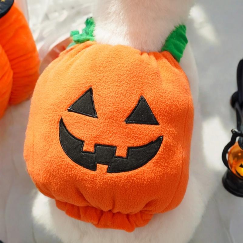 Pet Clothing For Halloween Celebration Soft Breathable Polyester Cloth Multiple Size Option Cats Dogs