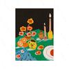Retro Trendy Floral Rainbow Poster Wall Art Print Abstract Canvas Painting Spaghetti Dinner Date Room Cuadros Decorativos