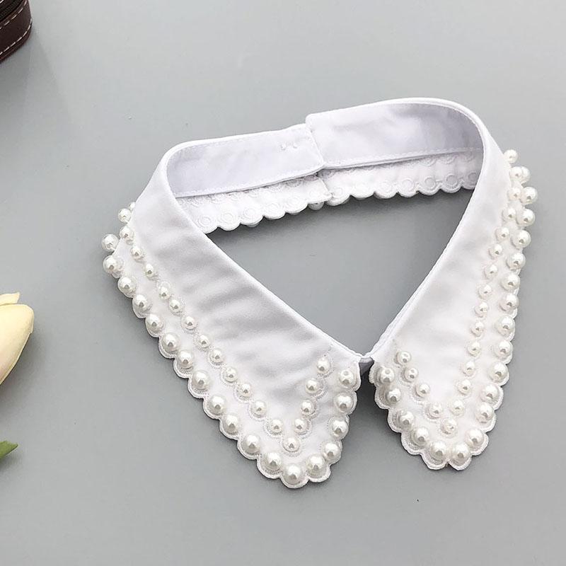 Pearl Women Shirt False Collars Crystal Removable Collar For Women Necklace Fake Collar Detachable Diamond Lacklace Nep Kraagie