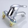 Zinc Alloy Bathroom Double-Hole Washbasin Faucet Hot And Cold Water Faucet Bathroom Sink Mixing Valve Switch Sink Mixer Tap